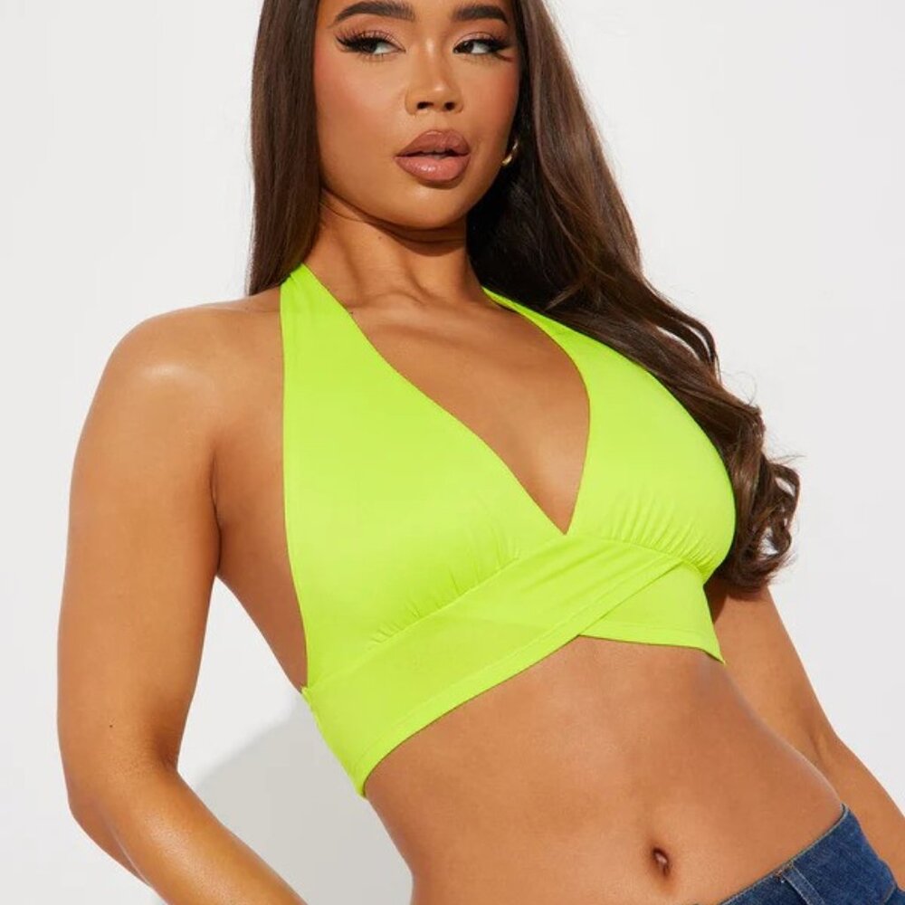 Neon Green Halter Top